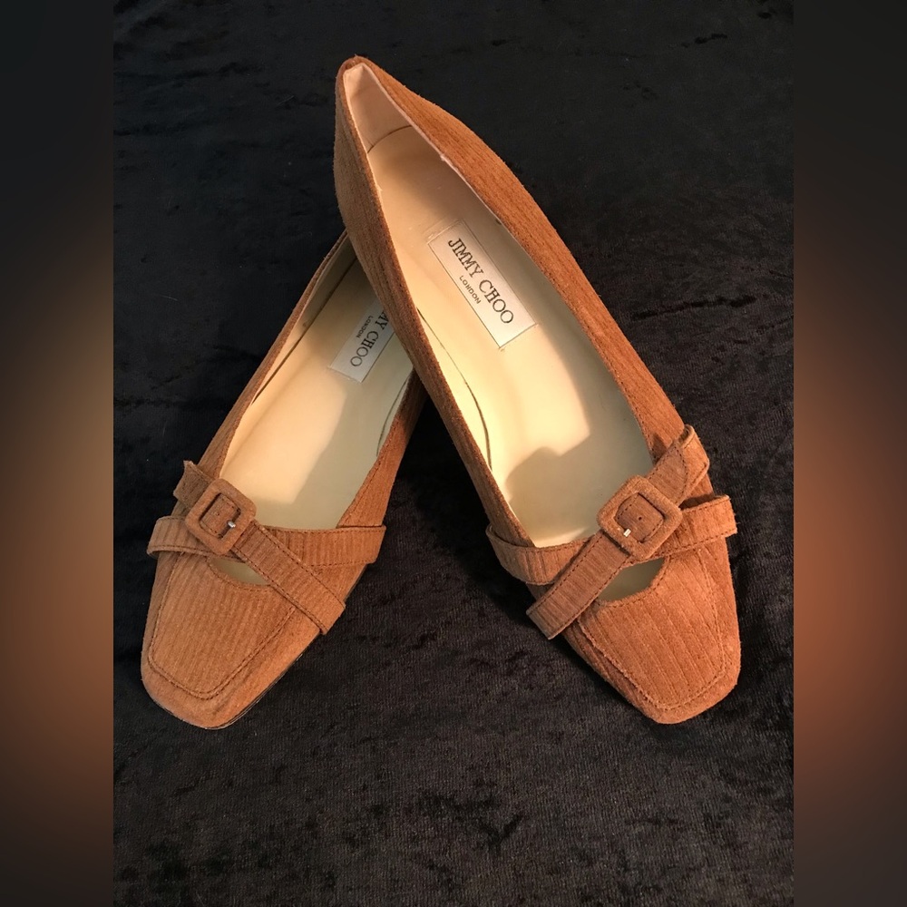 Jimmy Choo corduroy flats